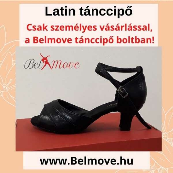 LC14 Belmove Latin cipő bokapánt, 5 cm-es sarok