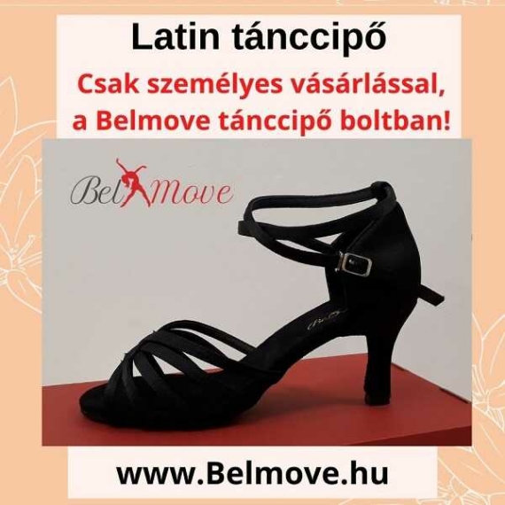 LC16 Belmove Latin cipő 7 cm-es sarok, bokapánt