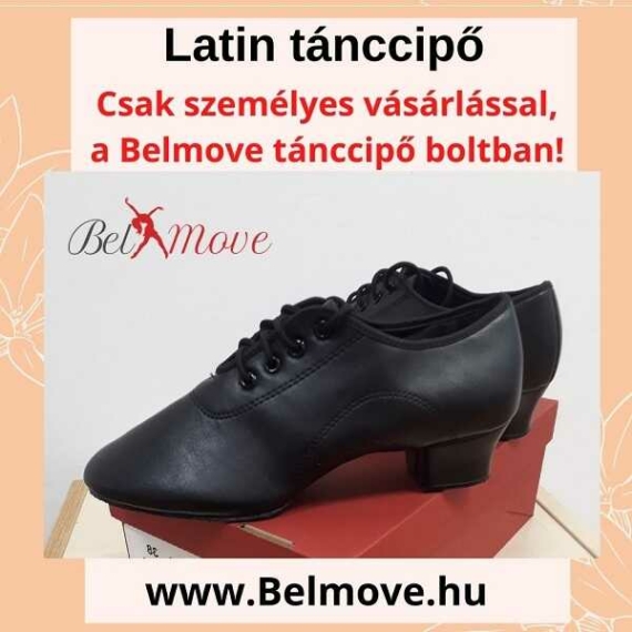 LC19 Belmove Latin tánccipő fekete színben