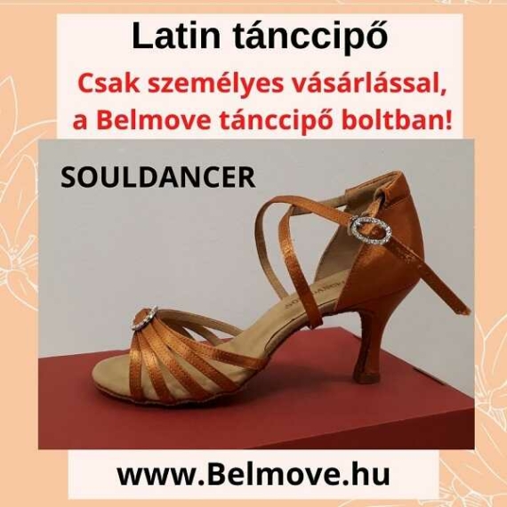 LC2 SoulDancer Latin cipő strasszokkal díszítve