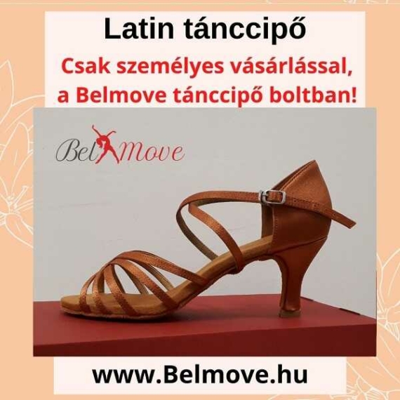 LC9 Belmove Latin tánccipő keresztpántos óarany színű
