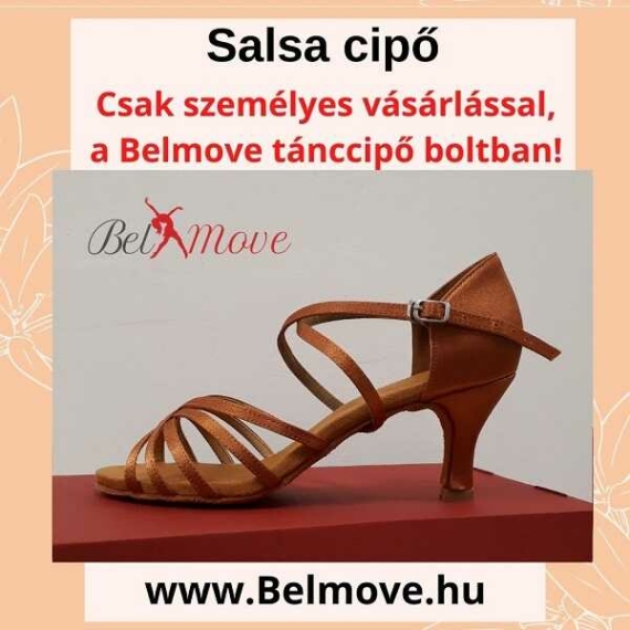 SC9 Belmove Salsa cipő keresztpántos óarany színű