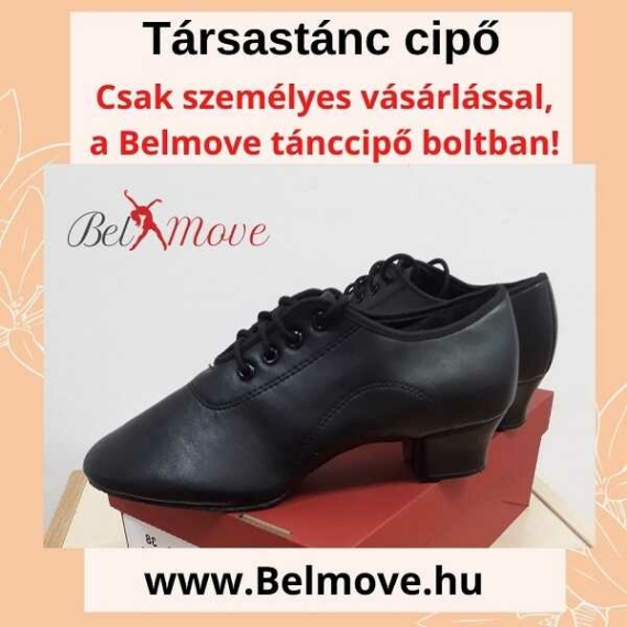 TC19 Belmove Férfi Társastánc cipő fekete színben